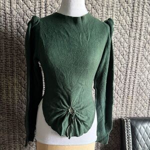 Chic Forest Green Women's Blouse